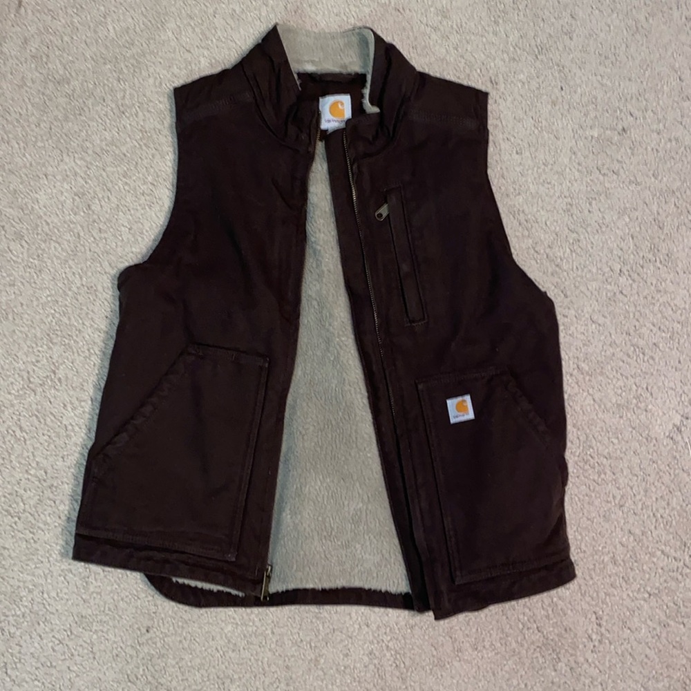 Dark Brown Carhartt Work Vest